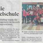 Schulsportgütesiegel in Gold