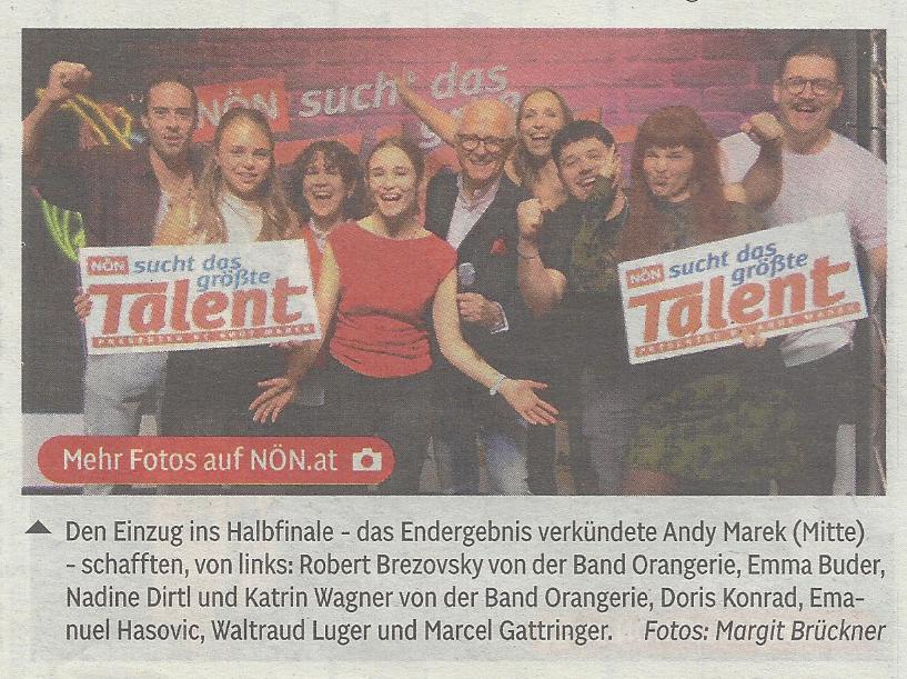 NÖN sucht das größte Talent – Presse